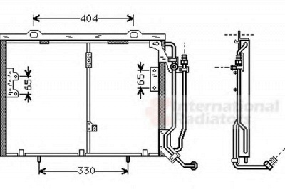 VAN WEZEL 30005245 -  Конденсатор, кондиционер